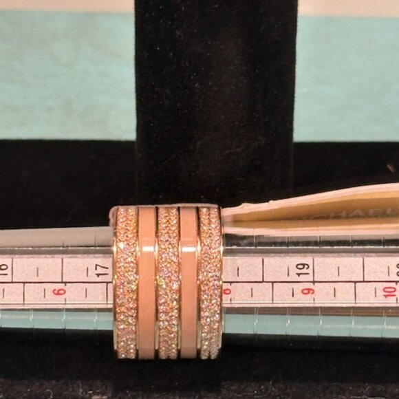 Michael Kors Three Layer Rose Gold Blush Ring NWT - Picture 3 of 3